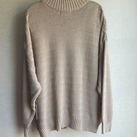 LATTELOVE Co. Knit Crewneck (BCI) Sweater Slouchy Oversize w/ ‘Cool Jade’ Te… - Picture 12 of 13
